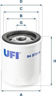 UFI 24.370.00 - Filtro carburante autozon.pro