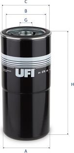 UFI 24.276.00 - Filtro carburante autozon.pro