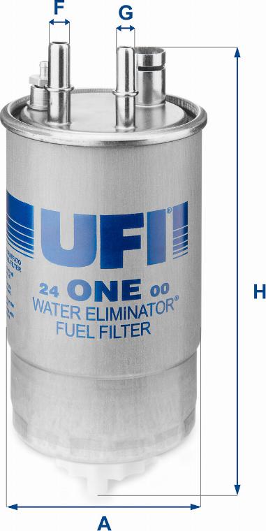 UFI 24.ONE.00 - Filtro carburante autozon.pro