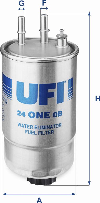 UFI 24.ONE.0B - Filtro carburante autozon.pro