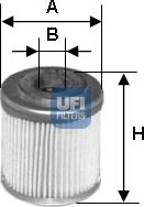 UFI 25.553.00 - Filtro olio autozon.pro