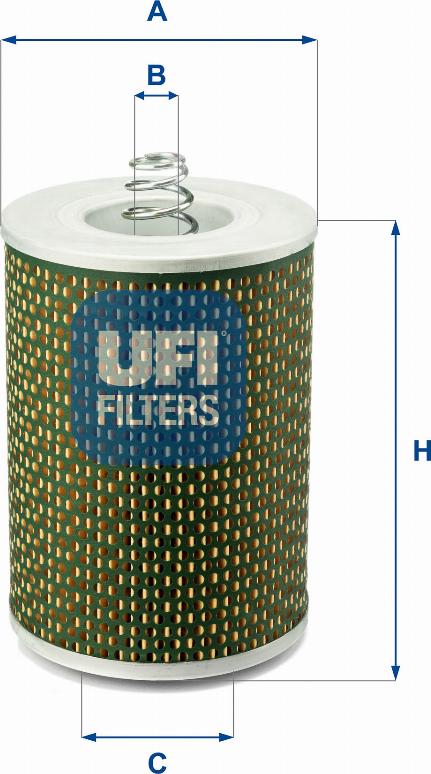 UFI 25.505.00 - Filtro olio autozon.pro