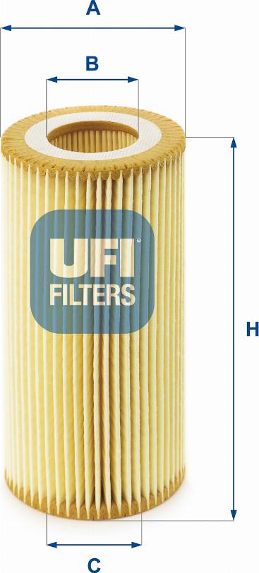 UFI 25.040.00 - Filtro olio autozon.pro