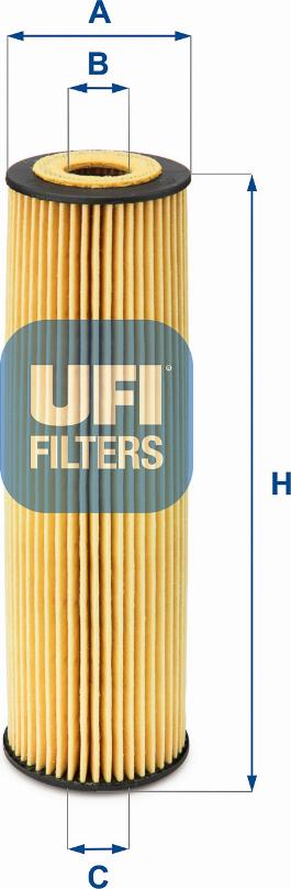 UFI 25.050.00 - Filtro olio autozon.pro