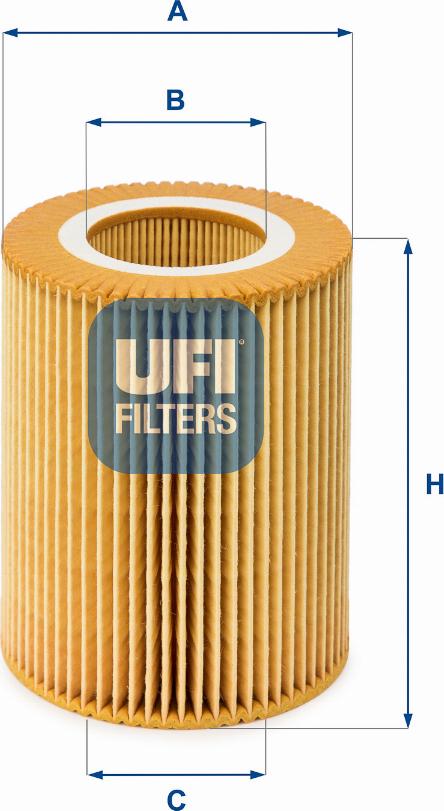 UFI 25.004.00 - Filtro olio autozon.pro