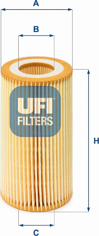 UFI 25.001.00 - Filtro olio autozon.pro