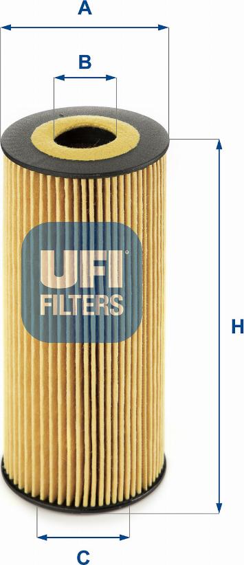 UFI 25.198.00 - Filtro olio autozon.pro