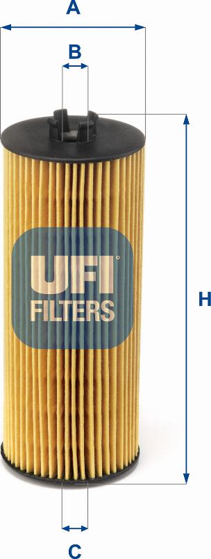 UFI 25.204.00 - Filtro olio autozon.pro