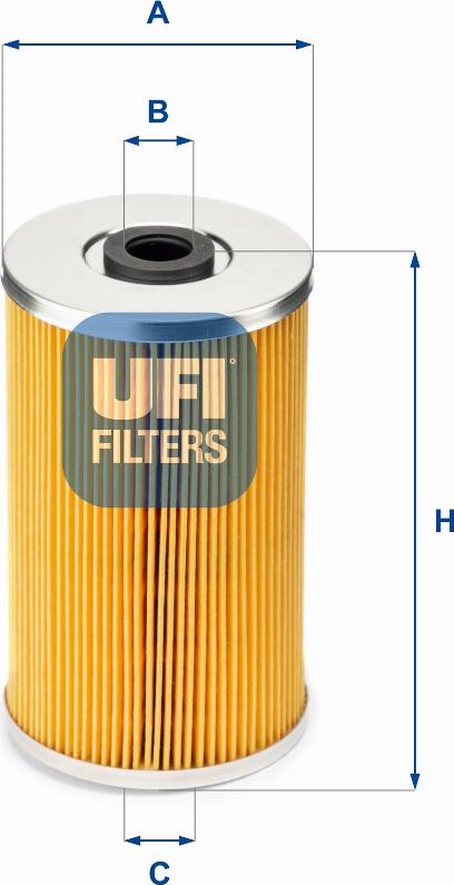 UFI 26.609.00 - Filtro carburante autozon.pro