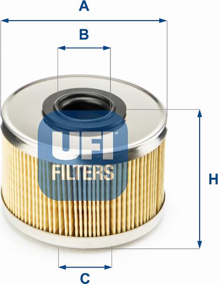 UFI 26.686.00 - Filtro carburante autozon.pro