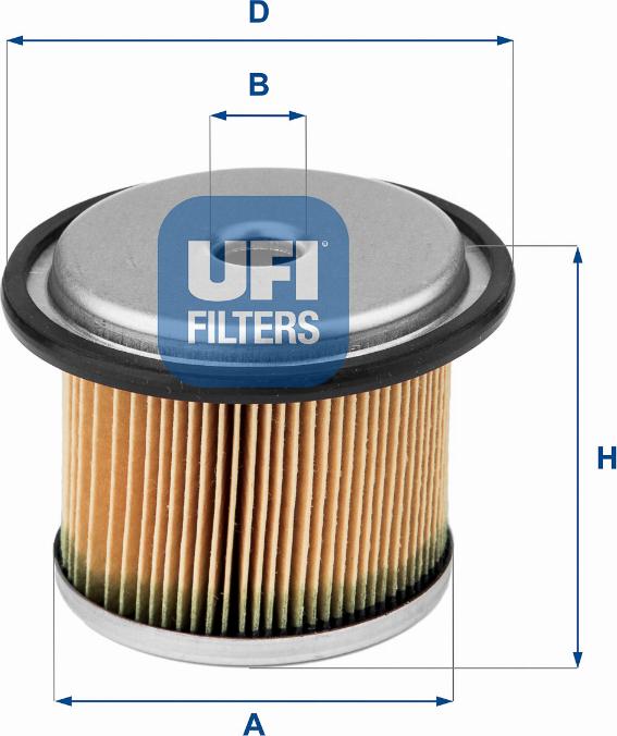 UFI 26.676.00 - Filtro carburante autozon.pro