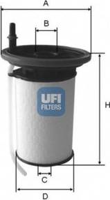 UFI 26.046.00 - Filtro carburante autozon.pro