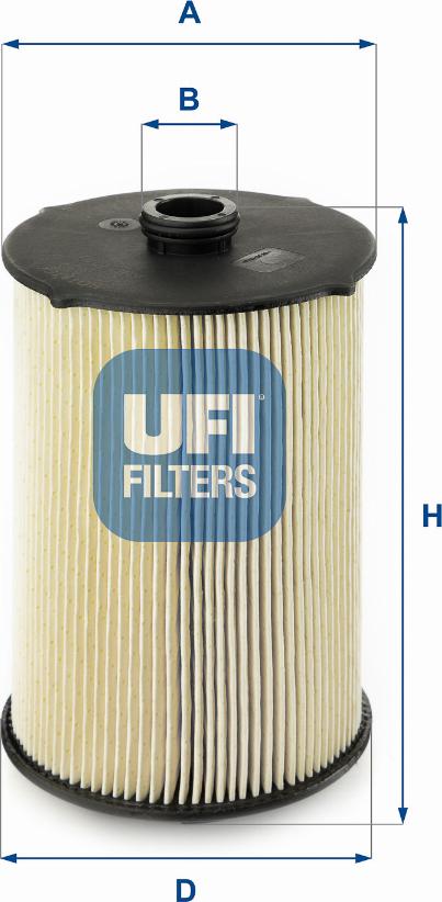 UFI 26.043.00 - Filtro carburante autozon.pro