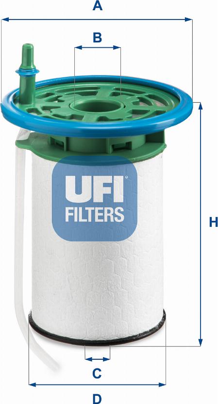 UFI 26.053.00 - Filtro carburante autozon.pro