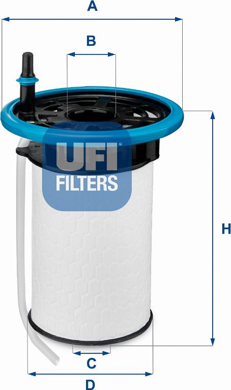 UFI 26.052.00 - Filtro carburante autozon.pro