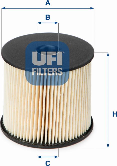 UFI 26.003.00 - Filtro carburante autozon.pro