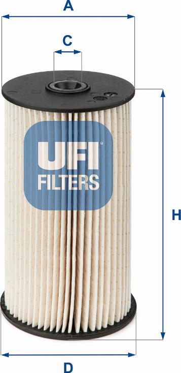 UFI 26.007.00 - Filtro carburante autozon.pro