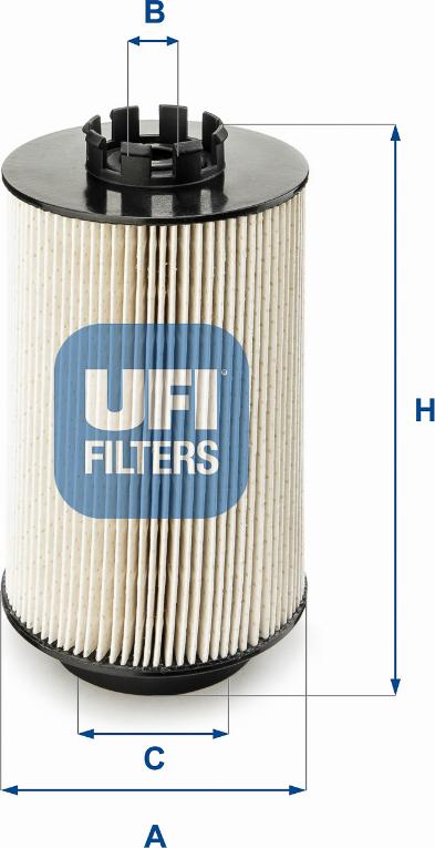 UFI 26.011.00 - Filtro carburante autozon.pro