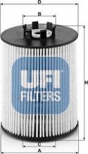 UFI 26.081.00 - Filtro carburante autozon.pro