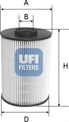 UFI 26.037.00 - Filtro carburante autozon.pro