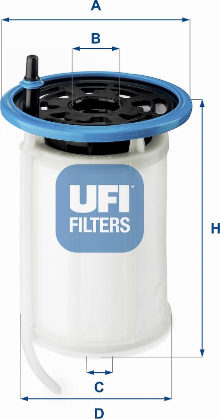 UFI 26.079.00 - Filtro carburante autozon.pro