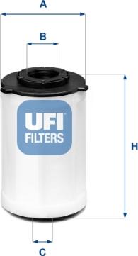 UFI 26.H2O.03 - Filtro carburante autozon.pro