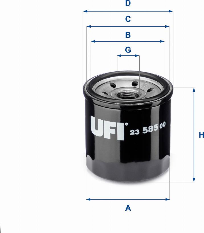 UFI 23.585.00 - Filtro olio autozon.pro