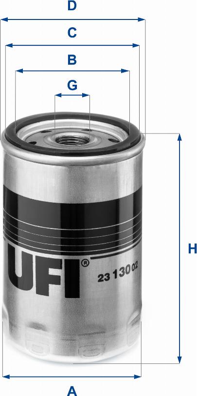 UFI 23.130.02 - Filtro olio autozon.pro