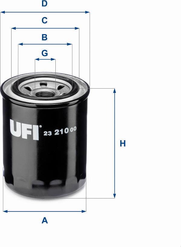 UFI 23.210.00 - Filtro olio autozon.pro