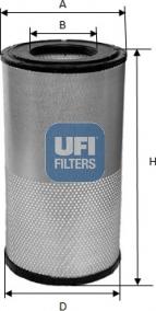 UFI 27.423.00 - Filtro aria autozon.pro