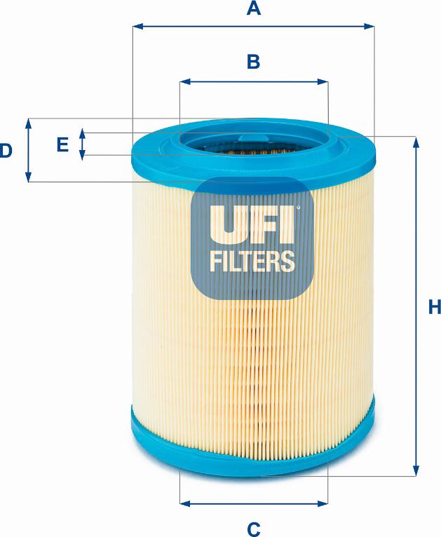 UFI 27.606.00 - Filtro aria autozon.pro