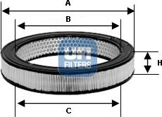 UFI 27.732.00 - Filtro aria autozon.pro