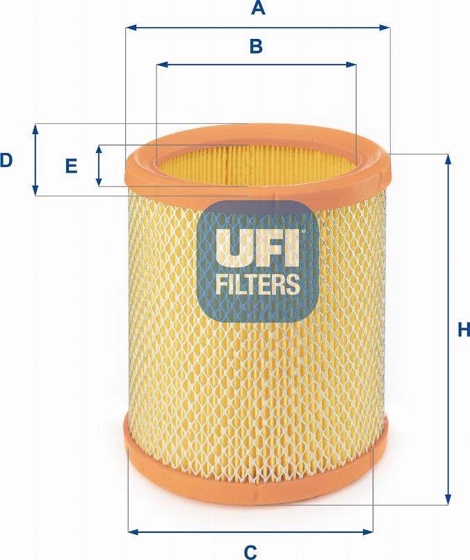 UFI 27.196.00 - Filtro aria autozon.pro