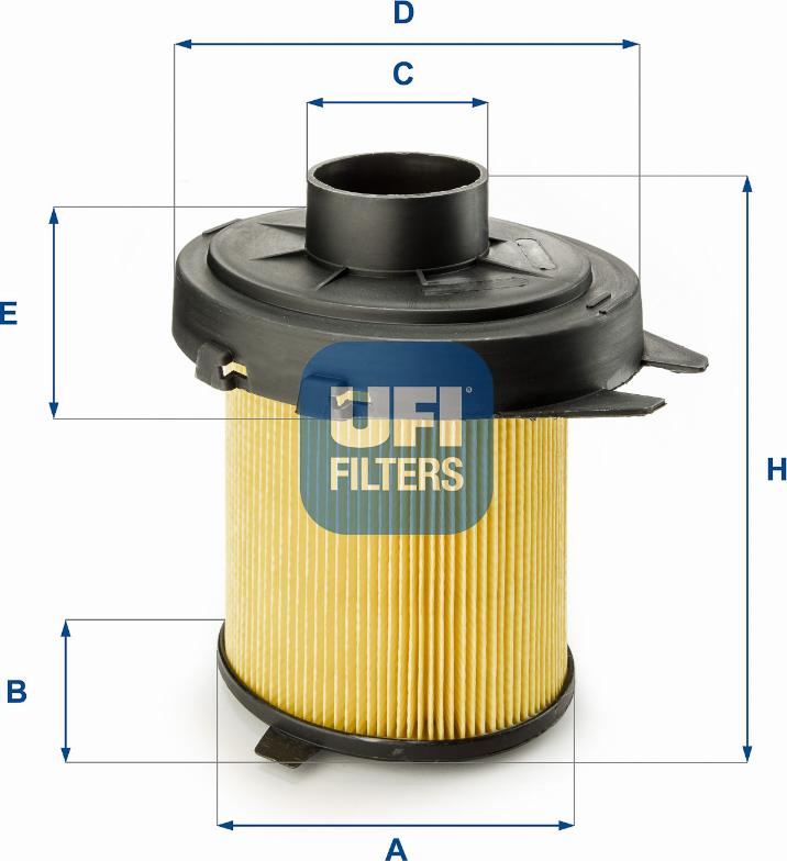 UFI 27.845.02 - Filtro aria autozon.pro