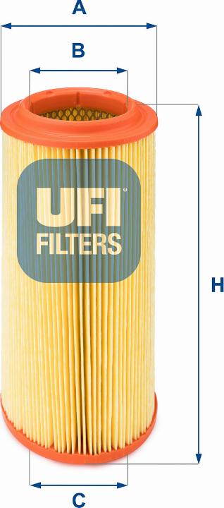 UFI 27.257.00 - Filtro aria autozon.pro