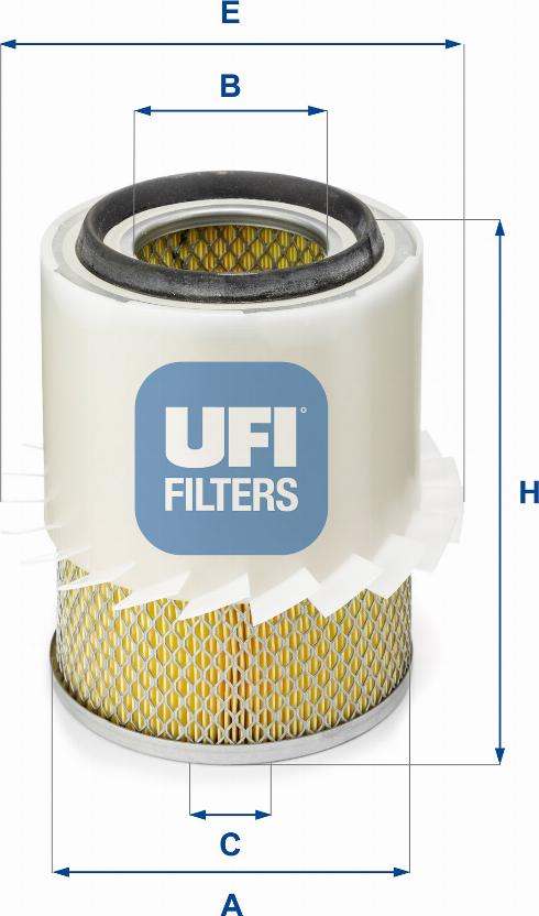 UFI 27.282.00 - Filtro aria autozon.pro