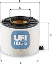 UFI 27.G33.00 - Filtro aria autozon.pro