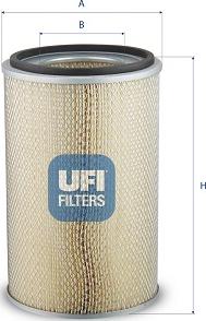 UFI 27.H75.00 - Filtro aria autozon.pro