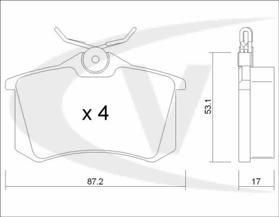 VAICO V108171 - Kit pastiglie freno, Freno a disco autozon.pro