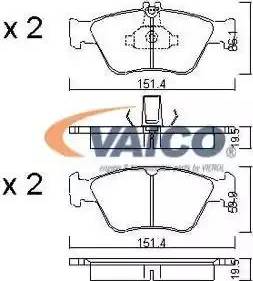 VAICO V30-8121-1 - Kit pastiglie freno, Freno a disco autozon.pro