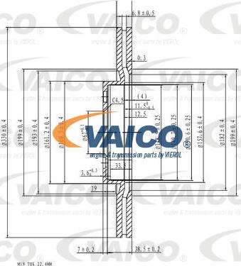 VAICO V20-40042 - Discofreno autozon.pro