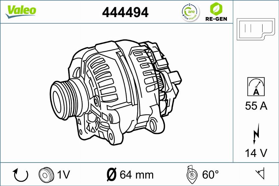 Valeo 444494 - Alternatore autozon.pro