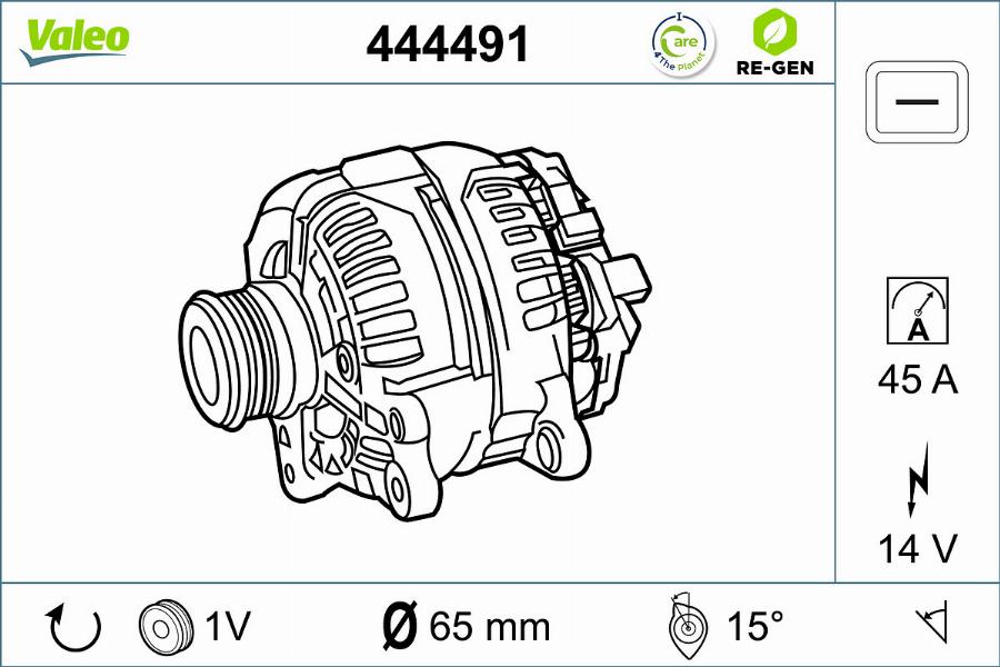 Valeo 444491 - Alternatore autozon.pro