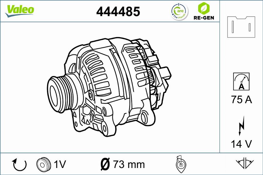 Valeo 444485 - Alternatore autozon.pro