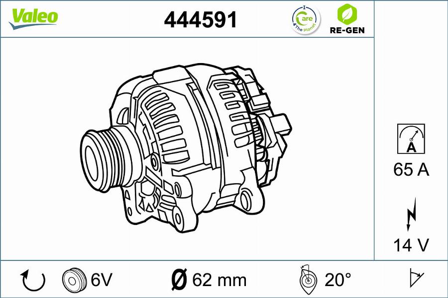 Valeo 444591 - Alternatore autozon.pro