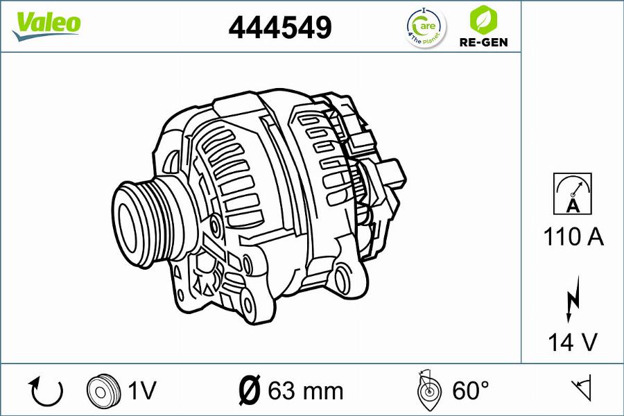 Valeo 444549 - Alternatore autozon.pro