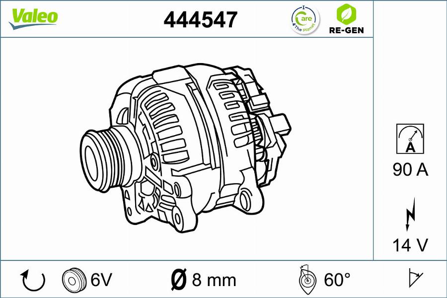 Valeo 444547 - Alternatore autozon.pro