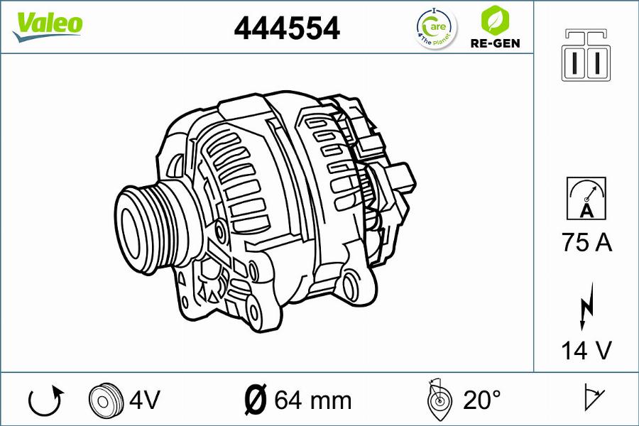 Valeo 444554 - Alternatore autozon.pro