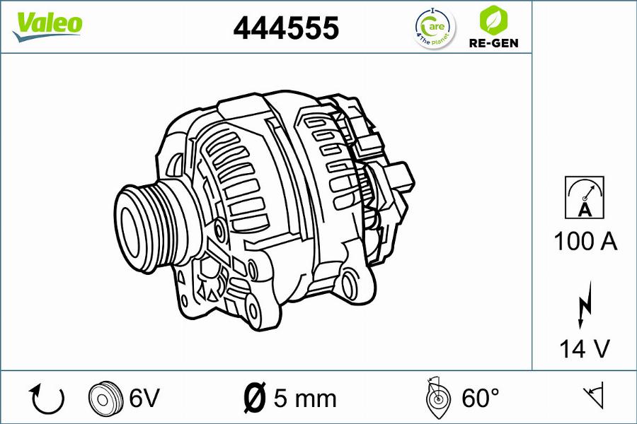 Valeo 444555 - Alternatore autozon.pro