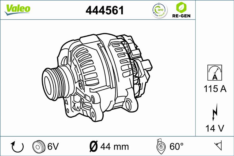 Valeo 444561 - Alternatore autozon.pro